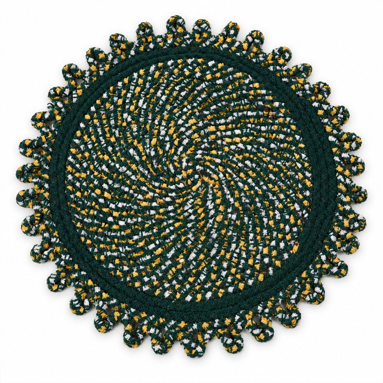 Round floor mat design view