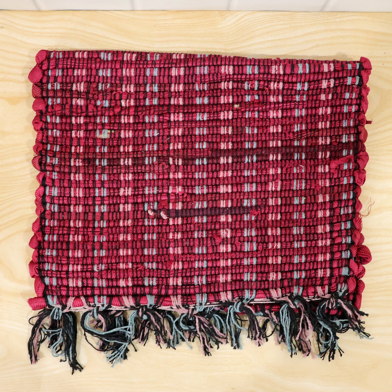 Woven floor mat door use