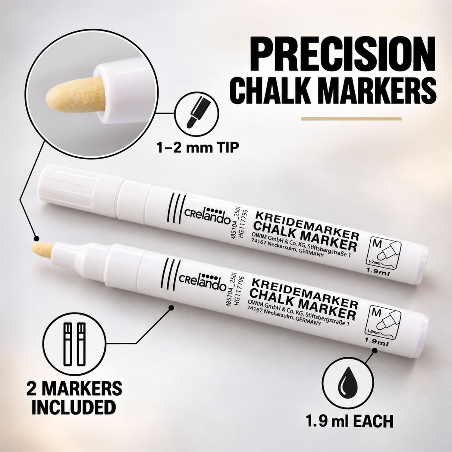 Chalk marker feature view