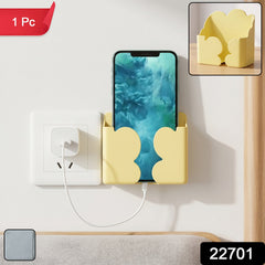 The compact wall mount phone holder displayed with its retail packaging.