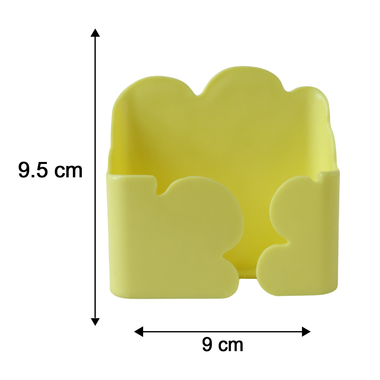 Dimensions of the self-adhesive phone stand shown for easy reference.