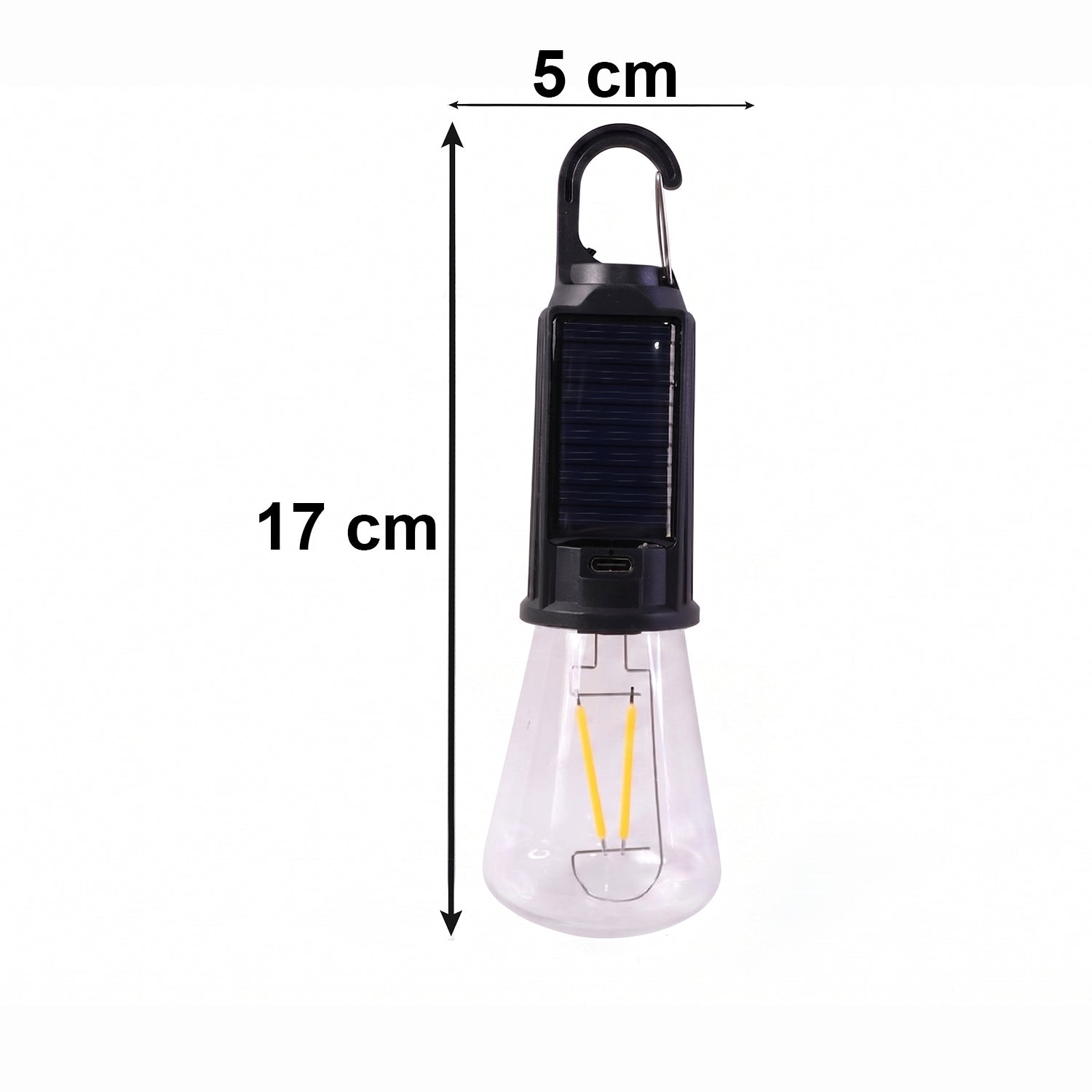 Dimensions & size guide for rechargeable camping lamp