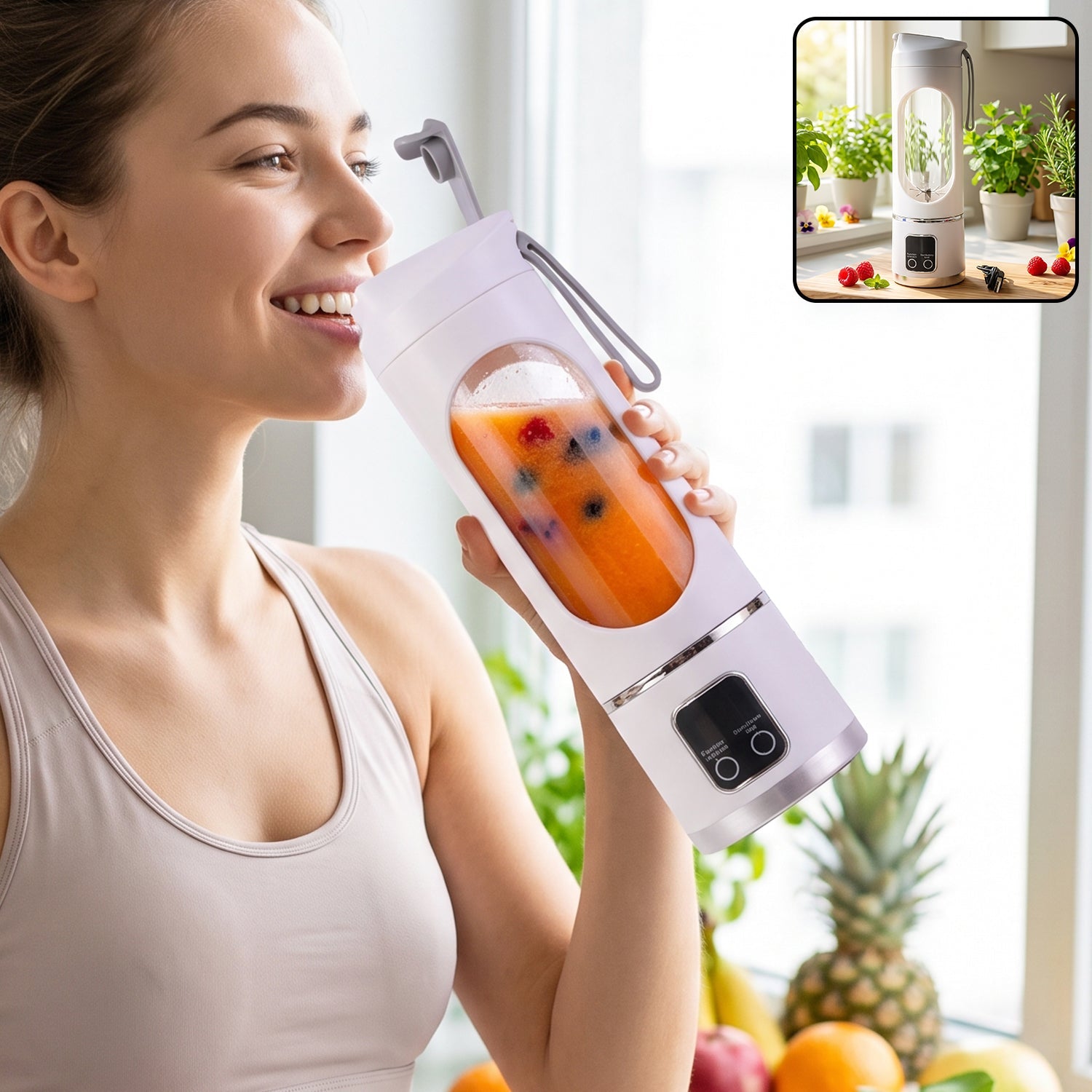 Portable blender cup for smoothies and shakes