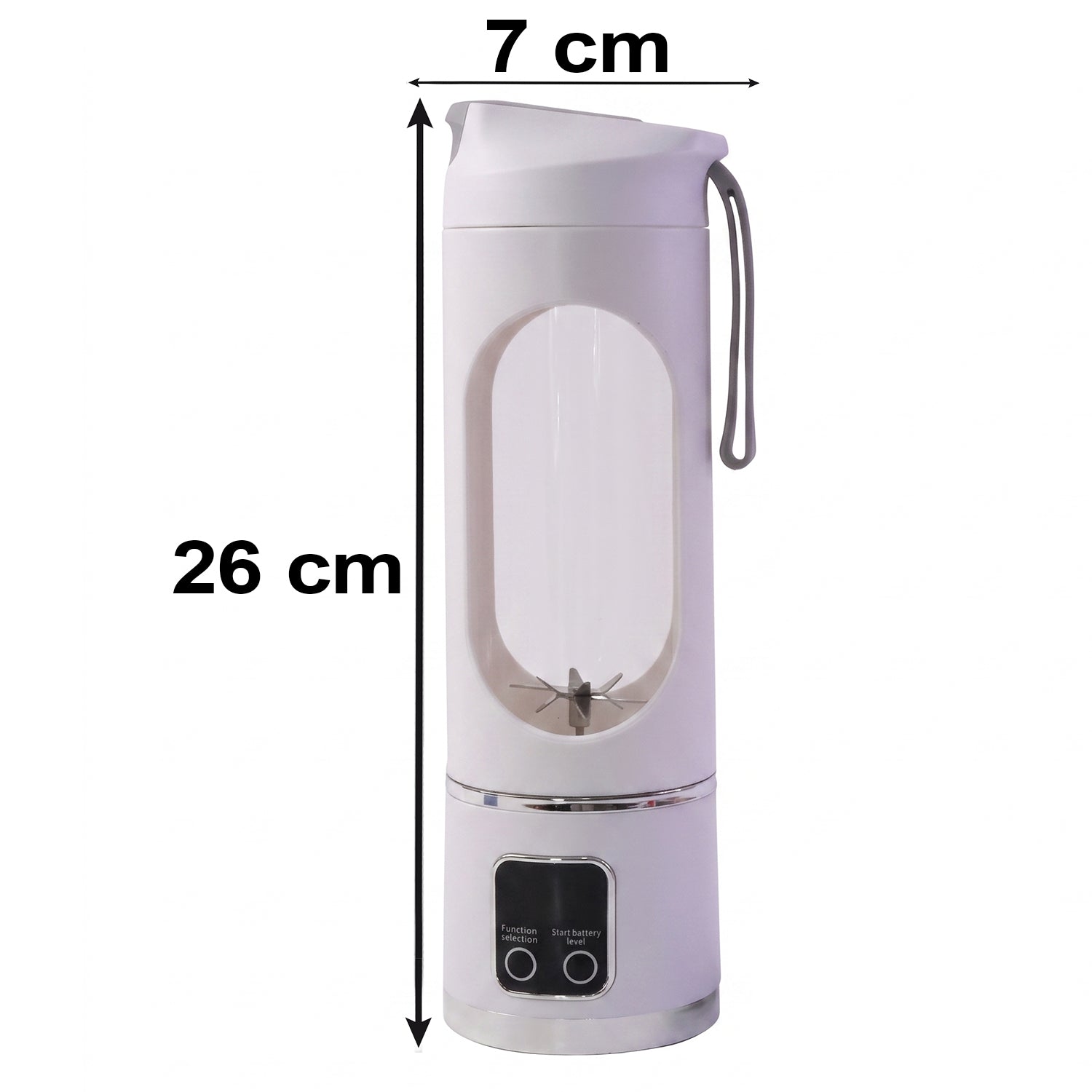 Portable juicing cup blender size reference