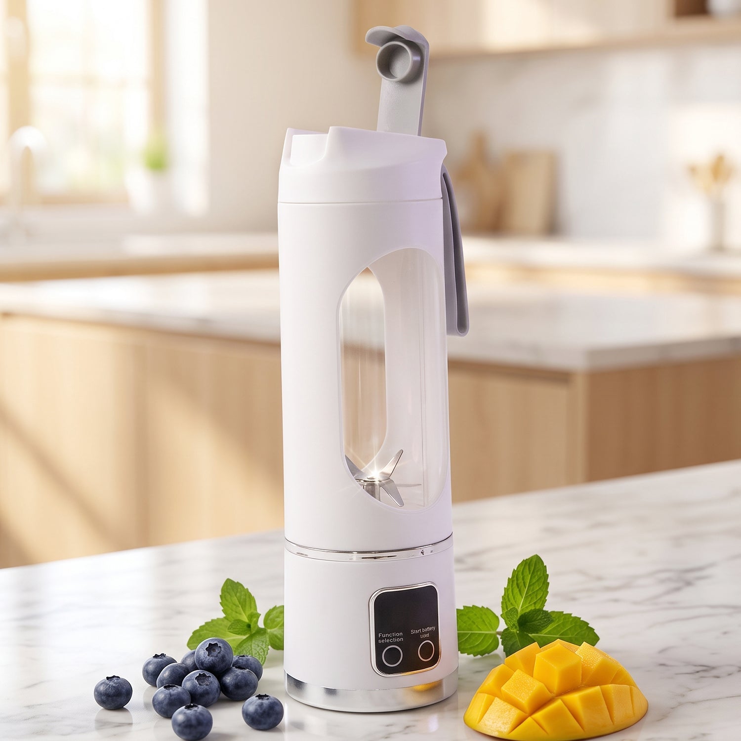 Portable blender for fruit smoothies