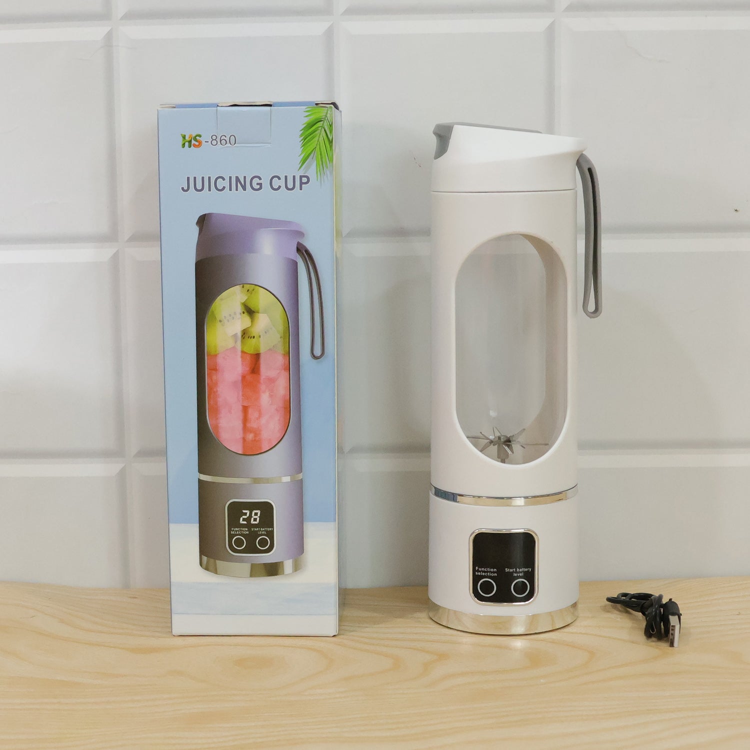 Juicing cup blender color box packing photo