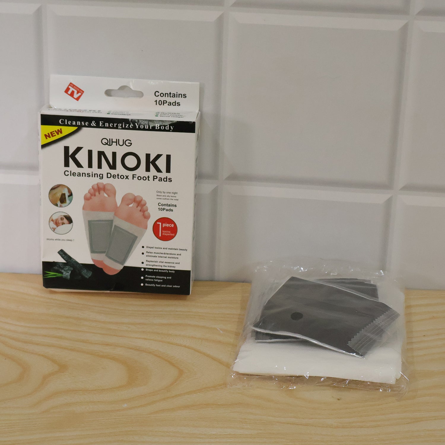Kinoki Herbal Cleansing Foot Pads with Adhesive Sheets for Overnight Use â€“ view 9