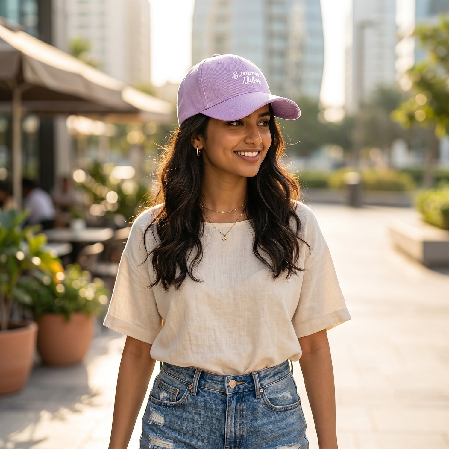 Summer cap casual style