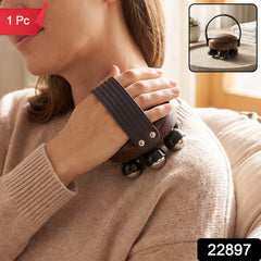 Plastic roller body massager with hand strap, 1 piece