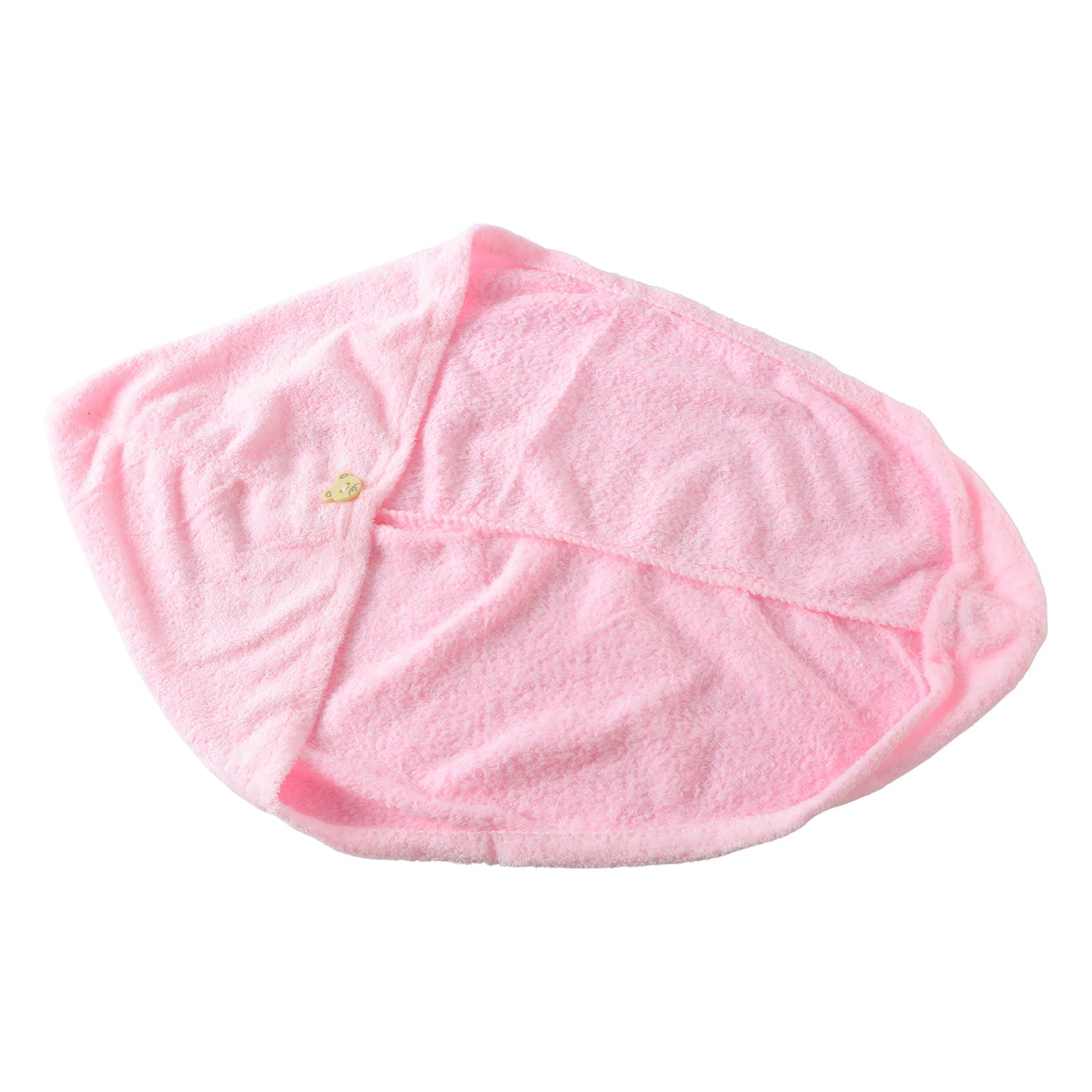 Microfiber hair wrap towel cap on white background
