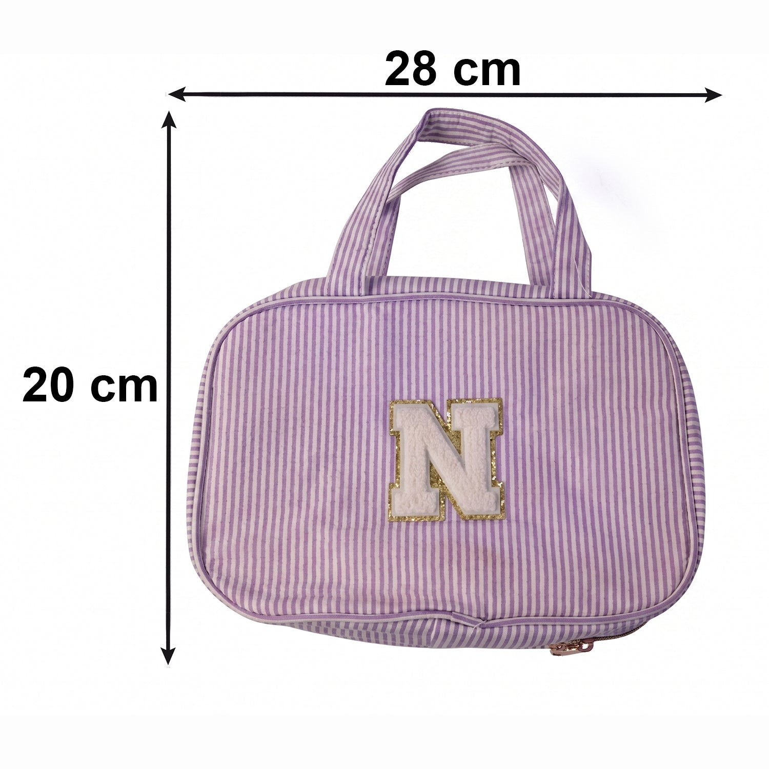 Size guide for travel toiletry organizer