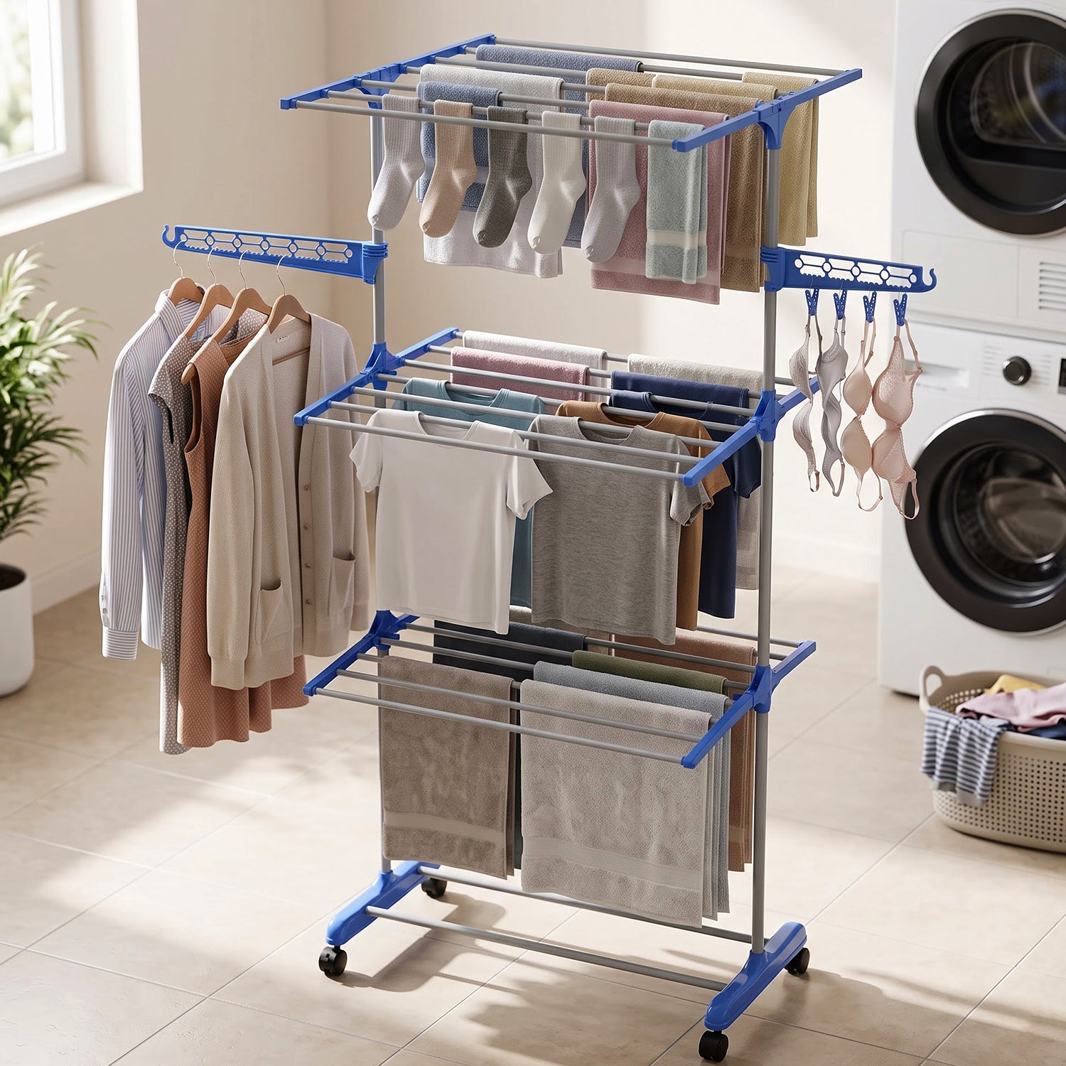Multipurpose laundry stand for home and balcony