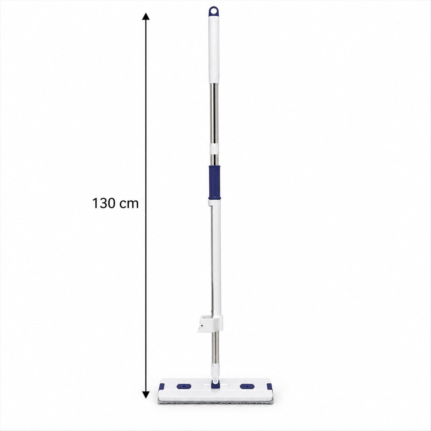 Hand wash free flat mop and folding bucket - 130 Cm height