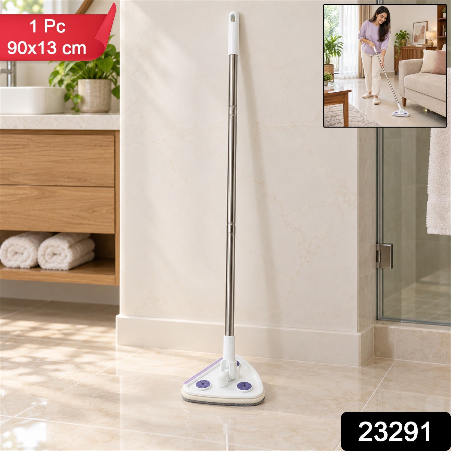 Triangular mop pack