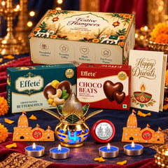 Blue Tealight Shubh Labh Combo