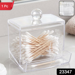 Clear acrylic swab box with dispensing drawer, 1 piece