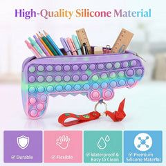 Fidget silicone pouch stress relief