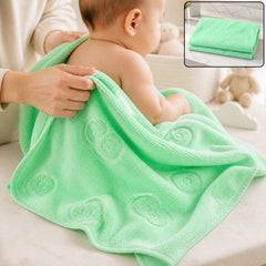 Soft microfiber bath towel lifestyle use