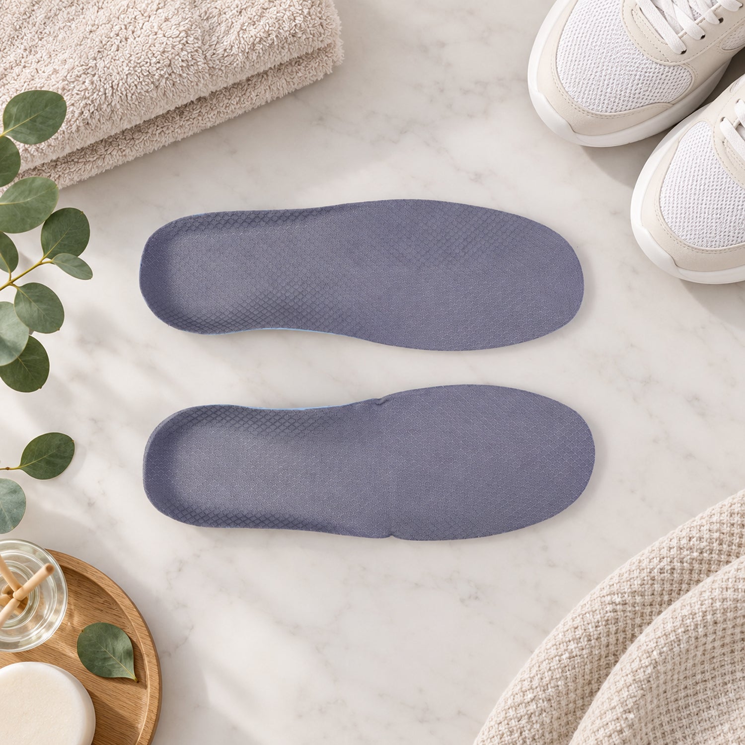 Shoe insoles white bg
