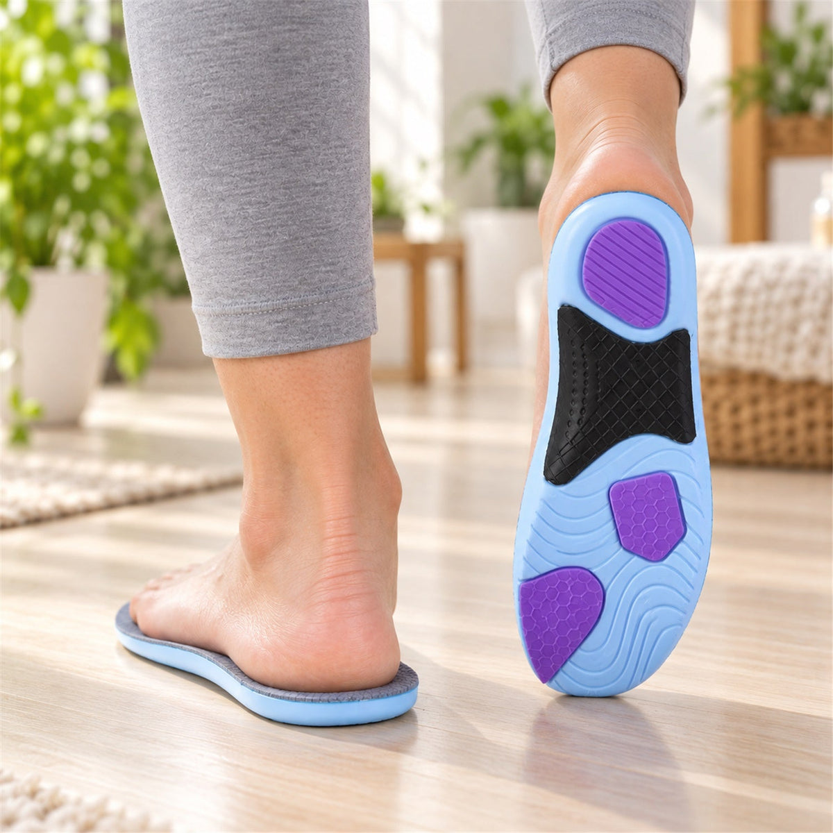 Cushioned arch support shoe insoles 45-46