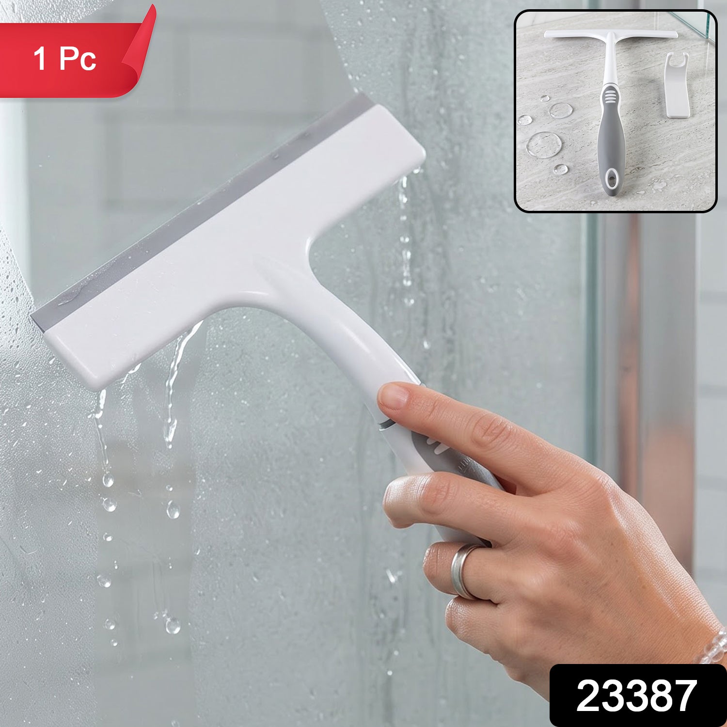 Multipurpose plastic glass wiper squeegee, 1 piece