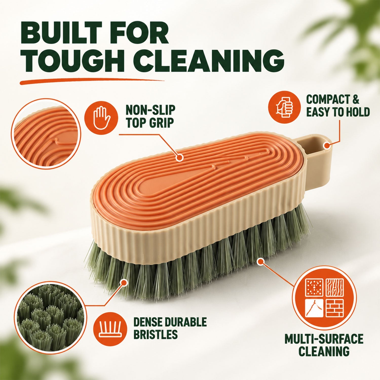 Dense Bristle Scrubbing Tool