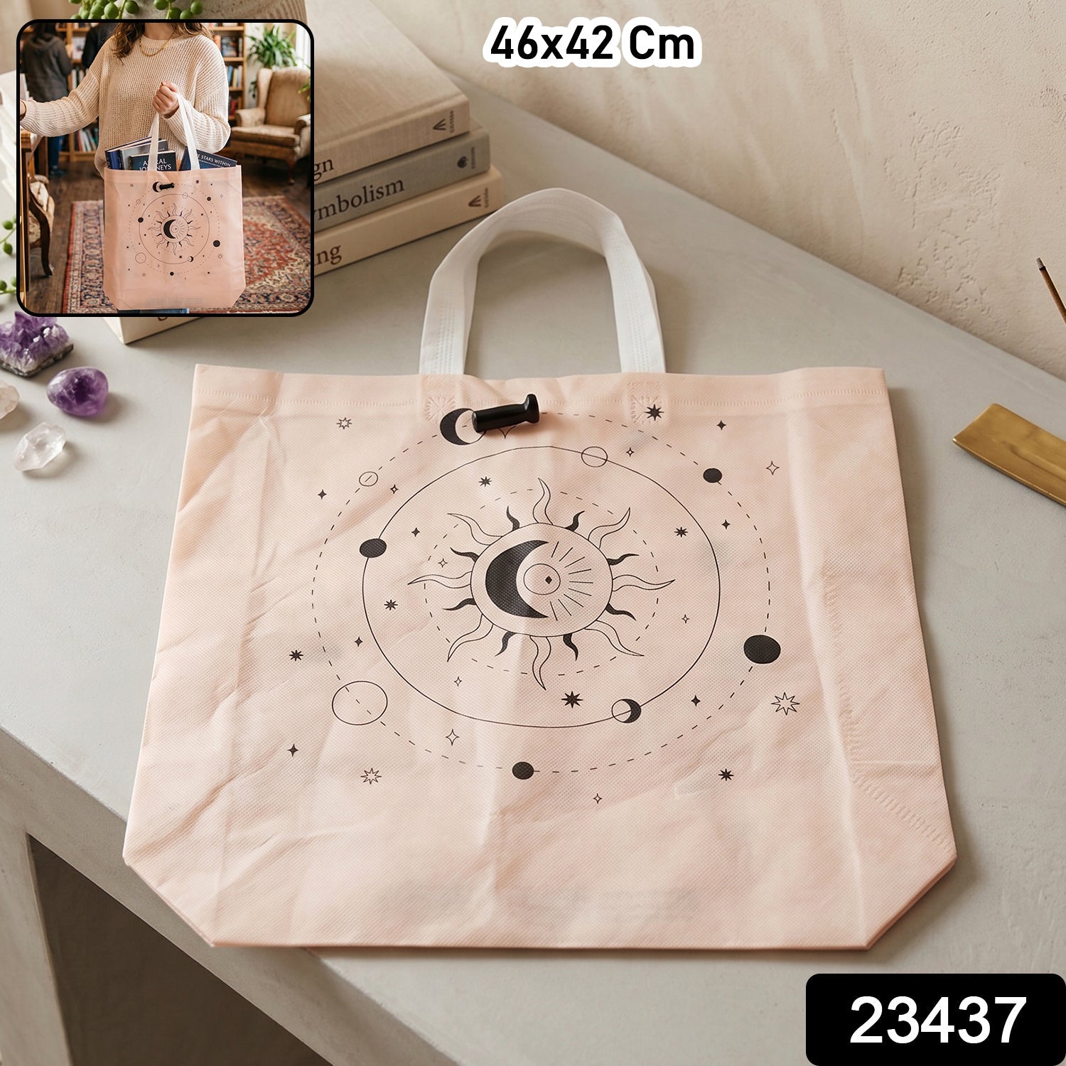  Printed Canvas Tote Bag