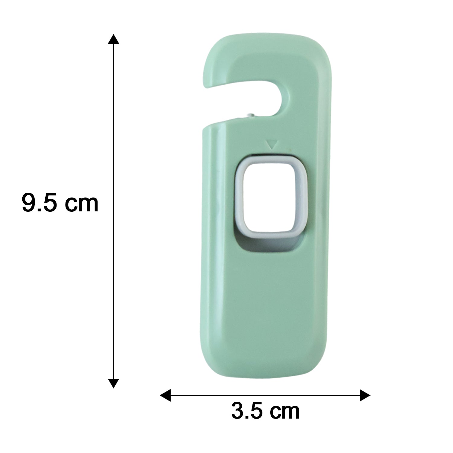 Adhesive child safety refrigerator lock dimension photo