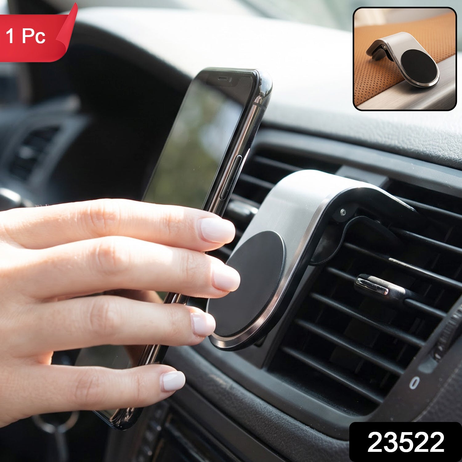 Magnetic car air vent phone holder, 1 piece