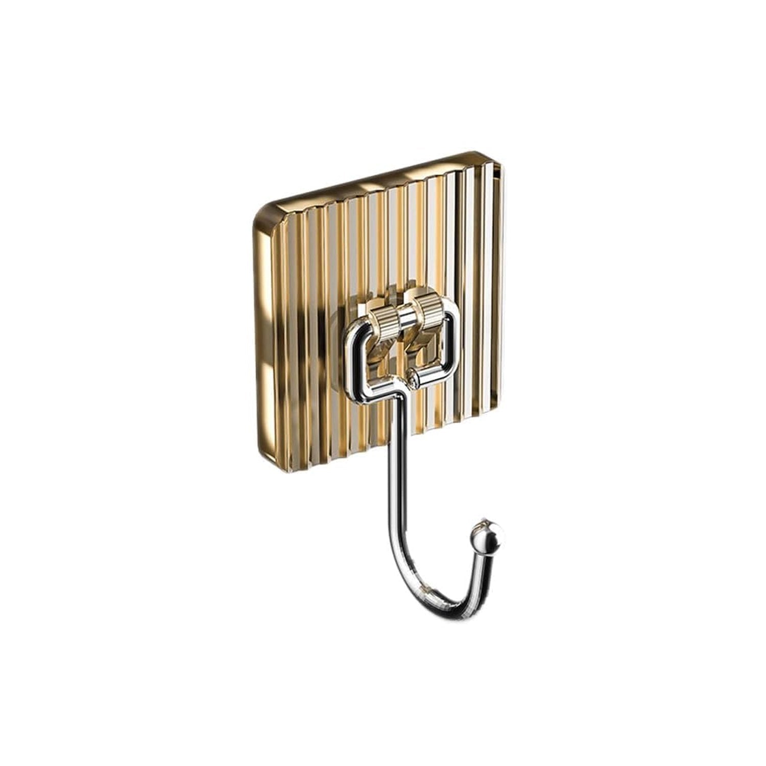 Metal wall hook with decorative base