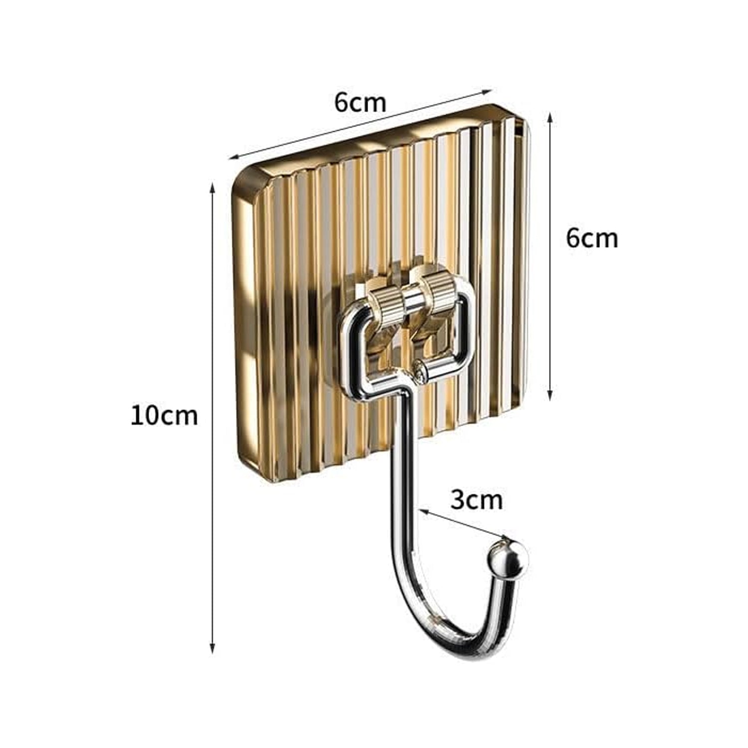 Wall hook size guide diagram