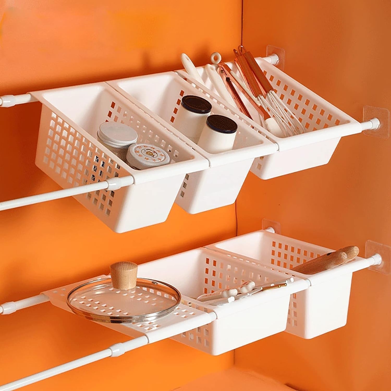 Rod holder bathroom curtain