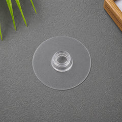 Transparent adhesive wall hook loop