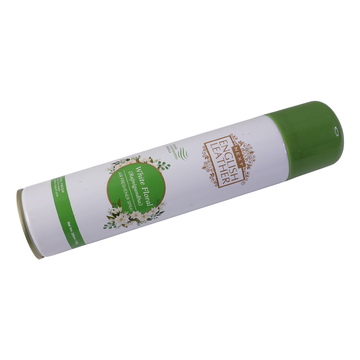 White floral air freshener can