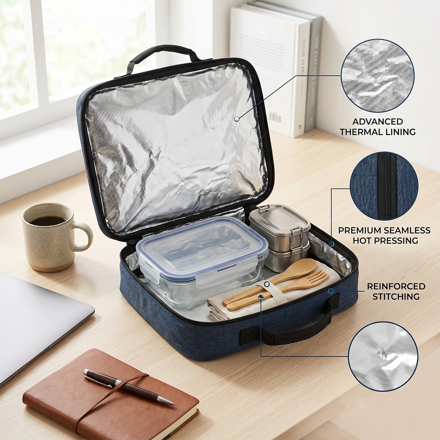 Travel bag features zip