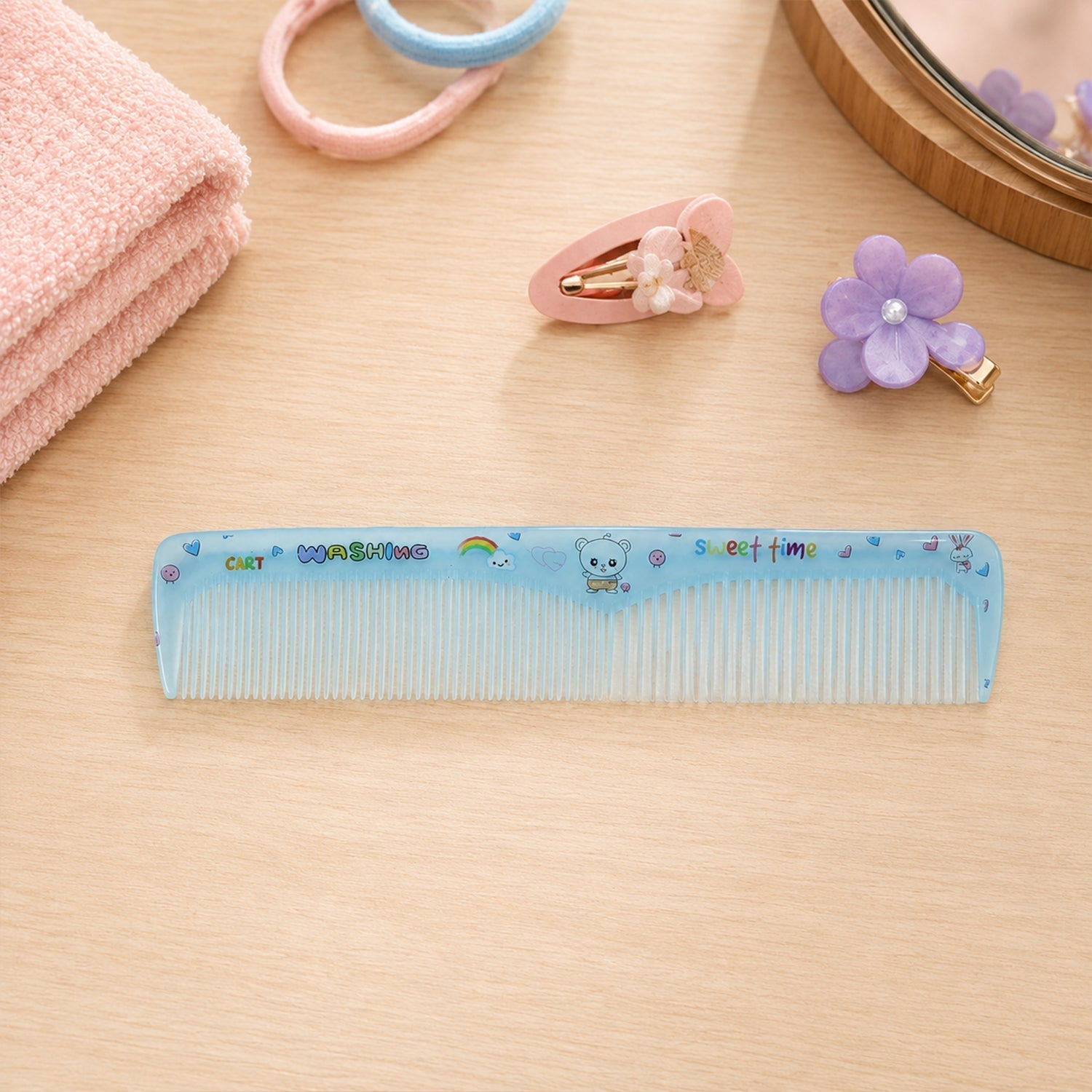 Wide fine tooth hair comb