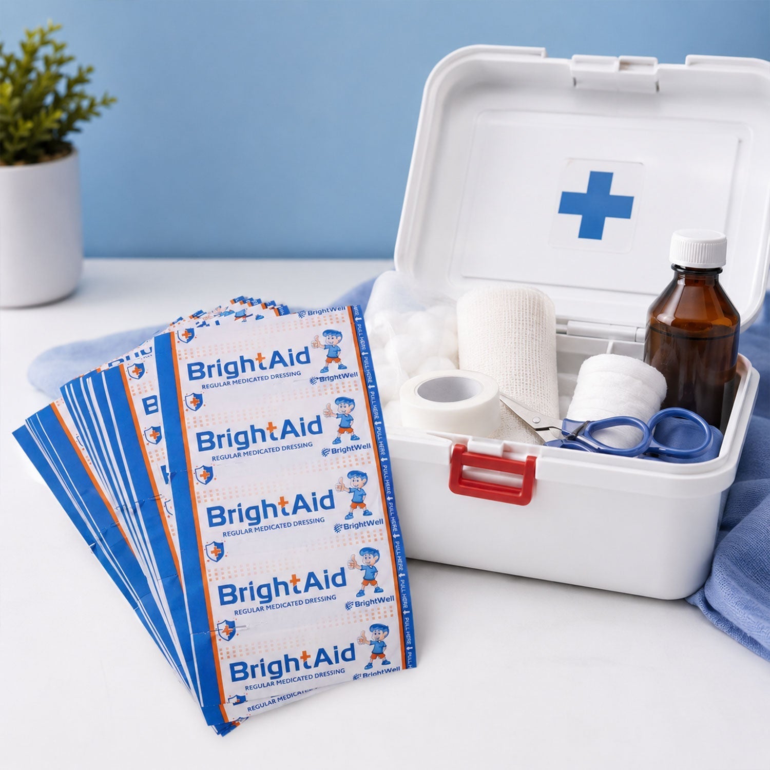 BrightAid adhesive bandages 100pc