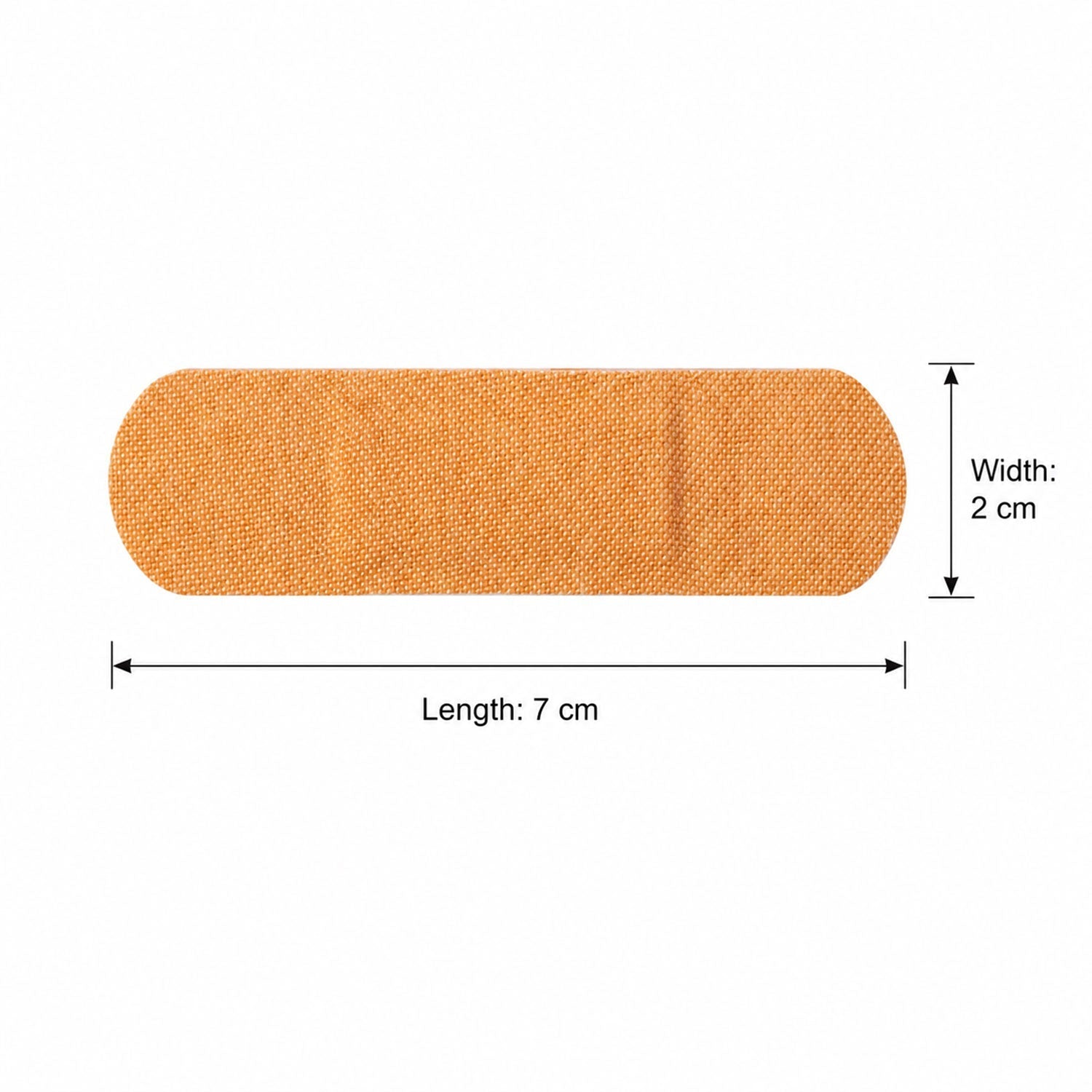 Bandage strips size guide image