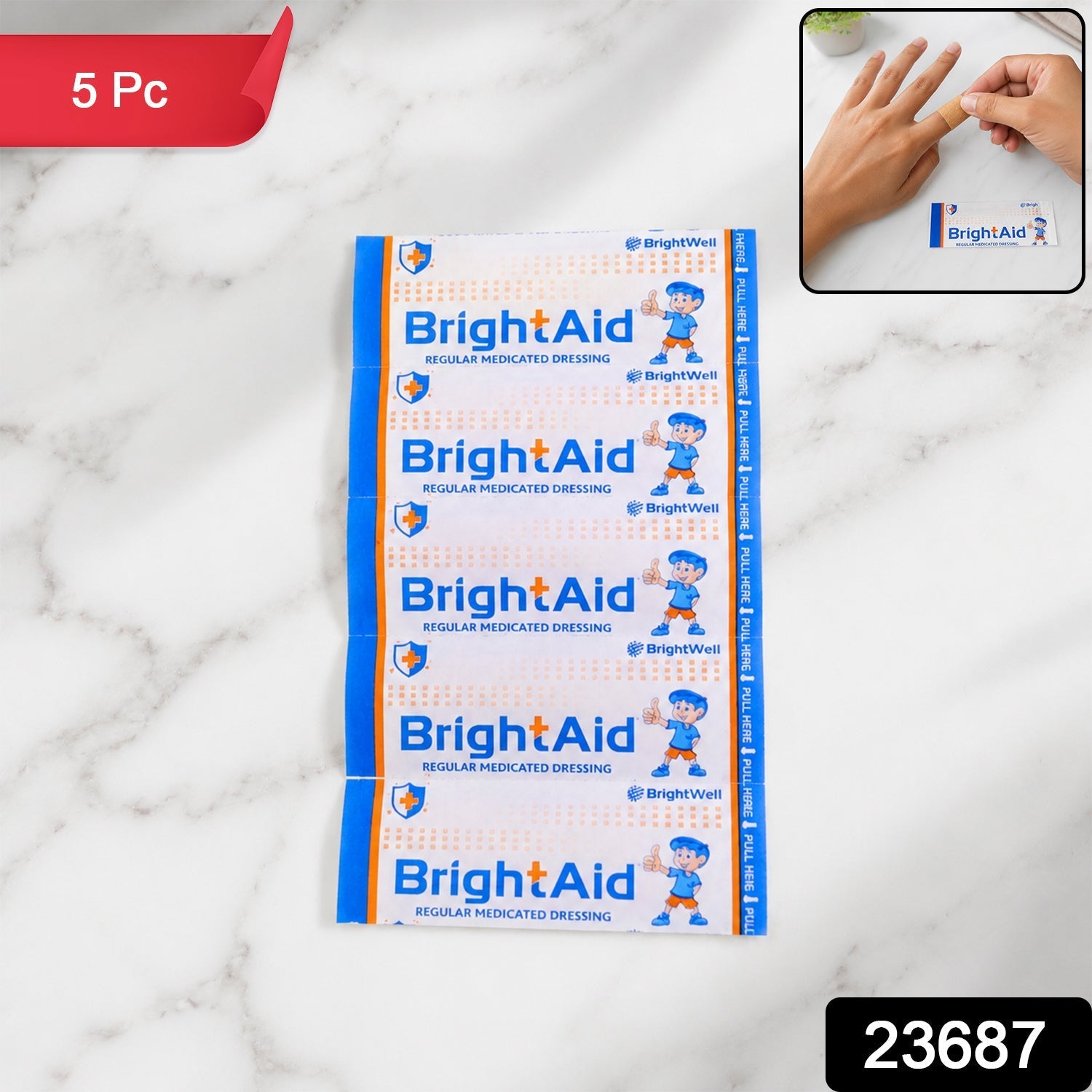 Adhesive bandages strips pack