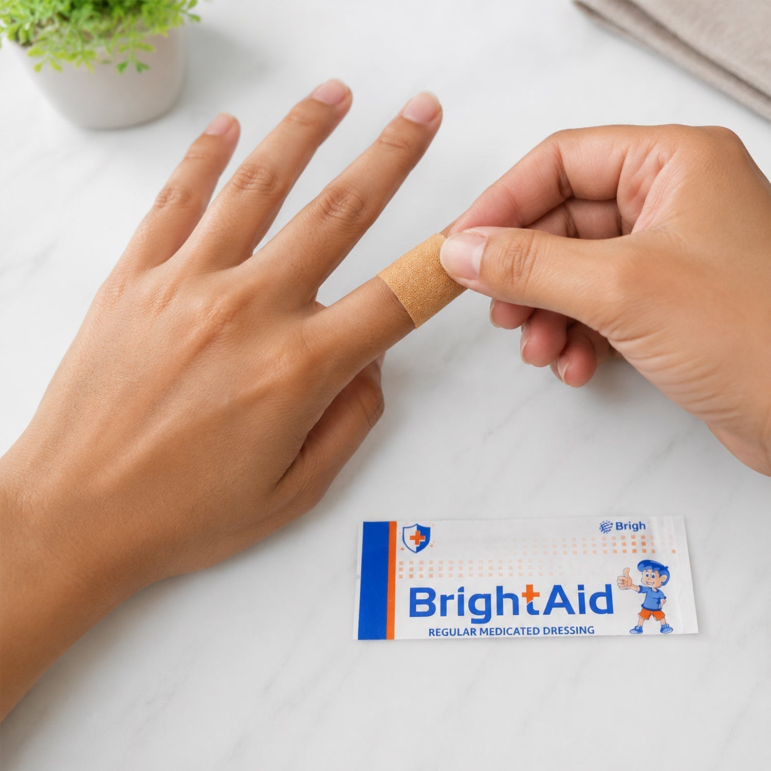 Adhesive bandage first aid use