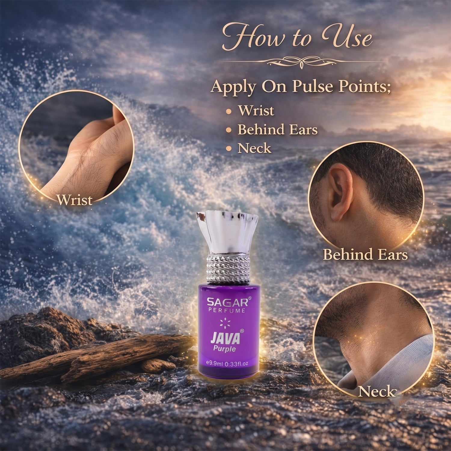Roll on attar bottle detail
