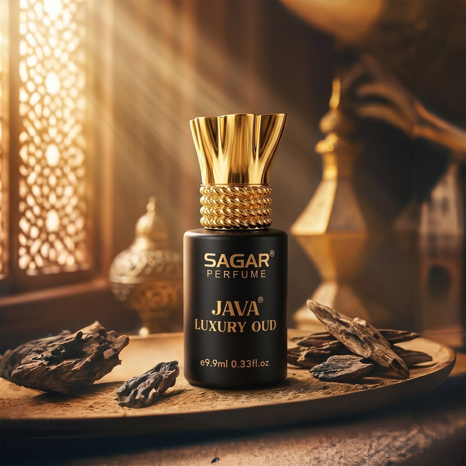 Roll on attar perfume detail