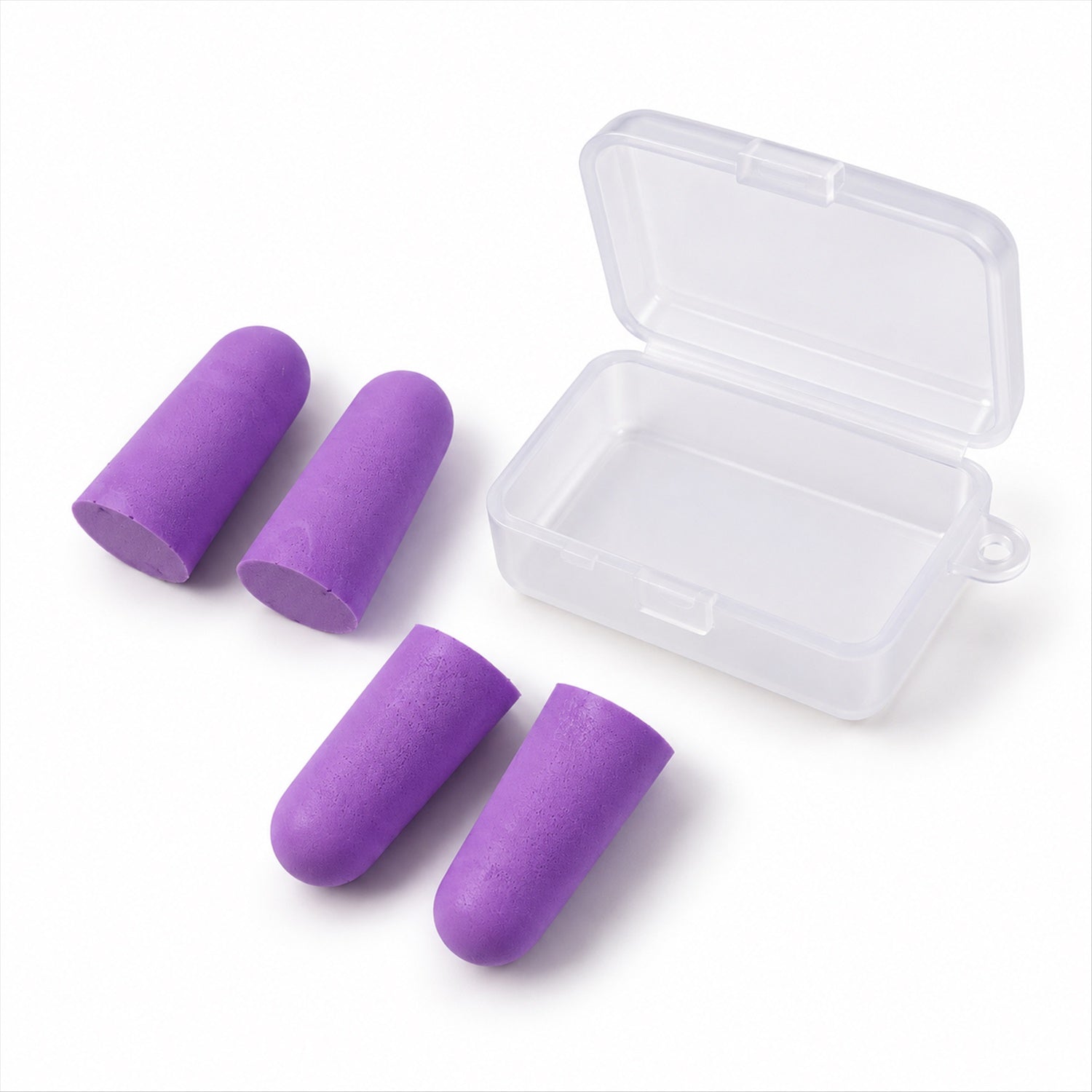 Four Foam Plugs and Storage Box