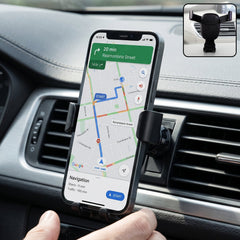 Gravity car mobile phone holder with air vent mount