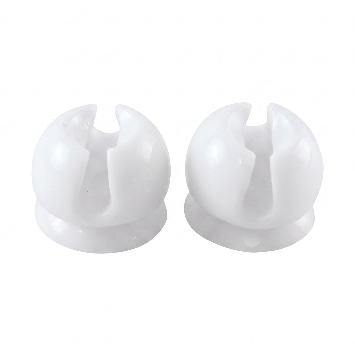 Toothbrush holder clips on white background