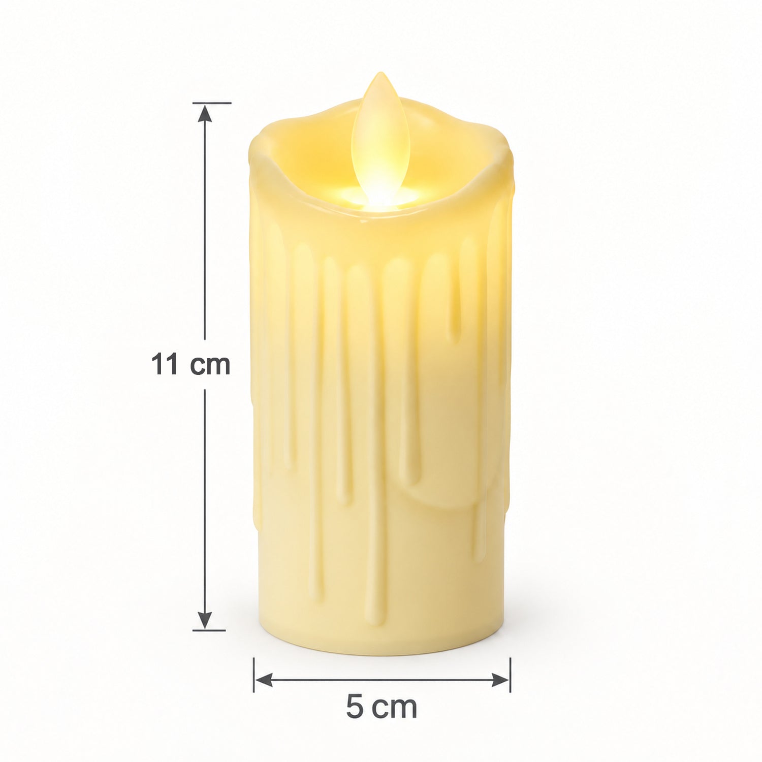 LED candle size guide