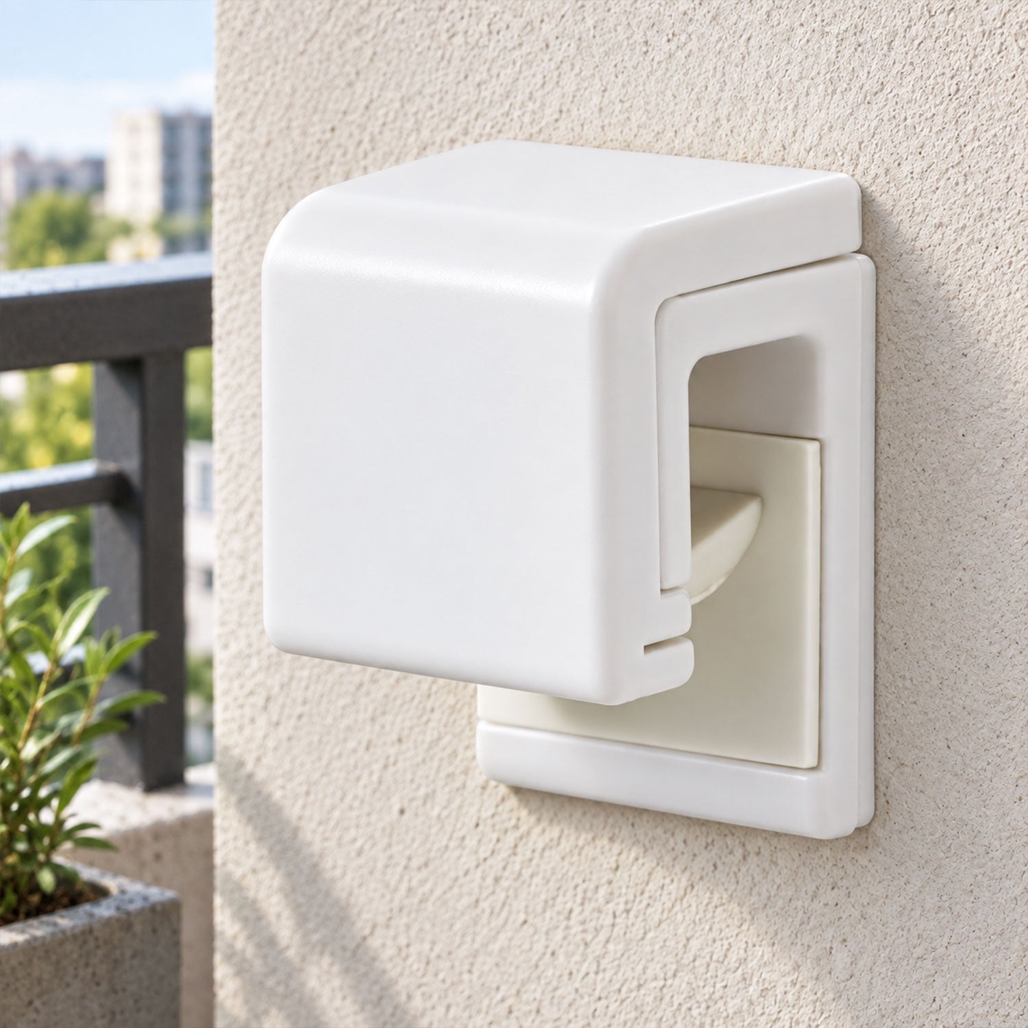 Towel holder push detail