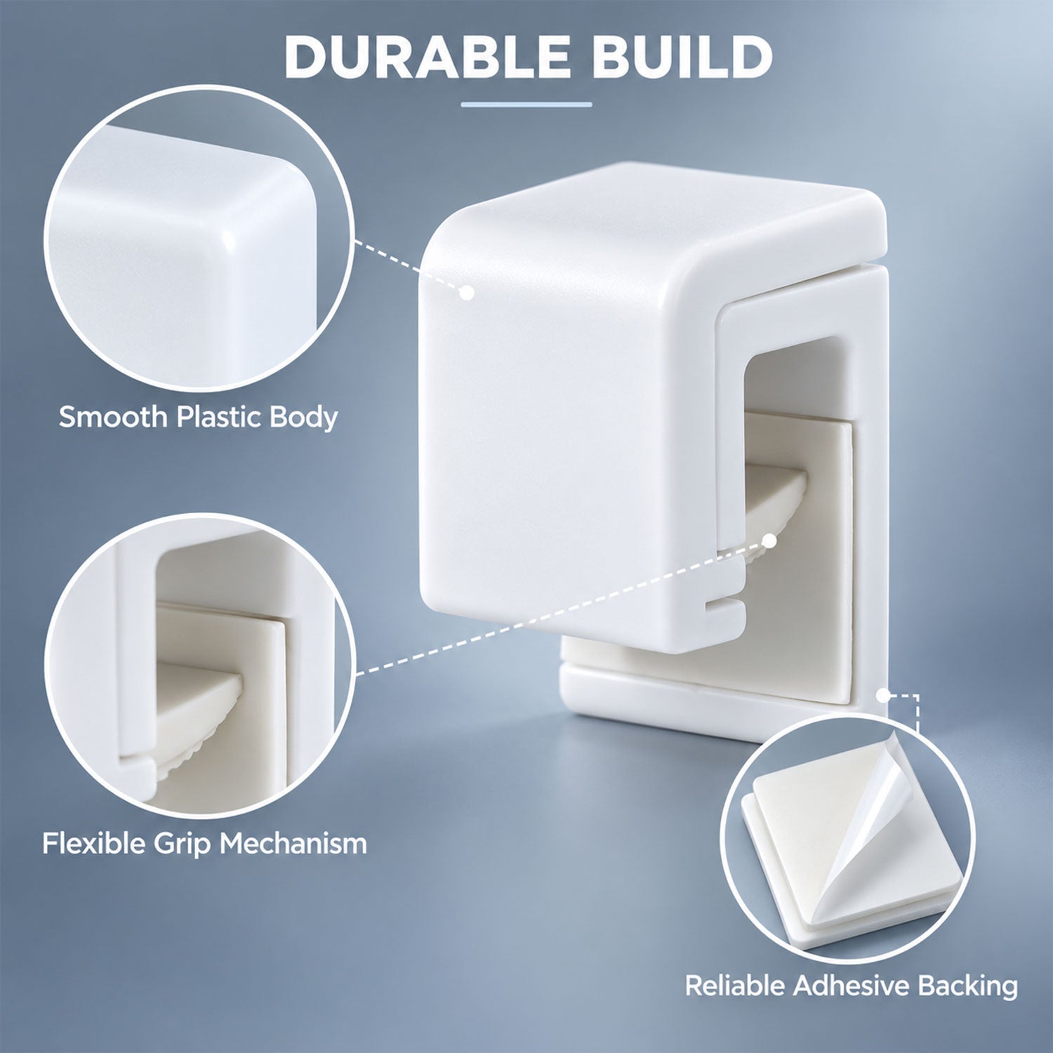 Towel holder adhesive detail