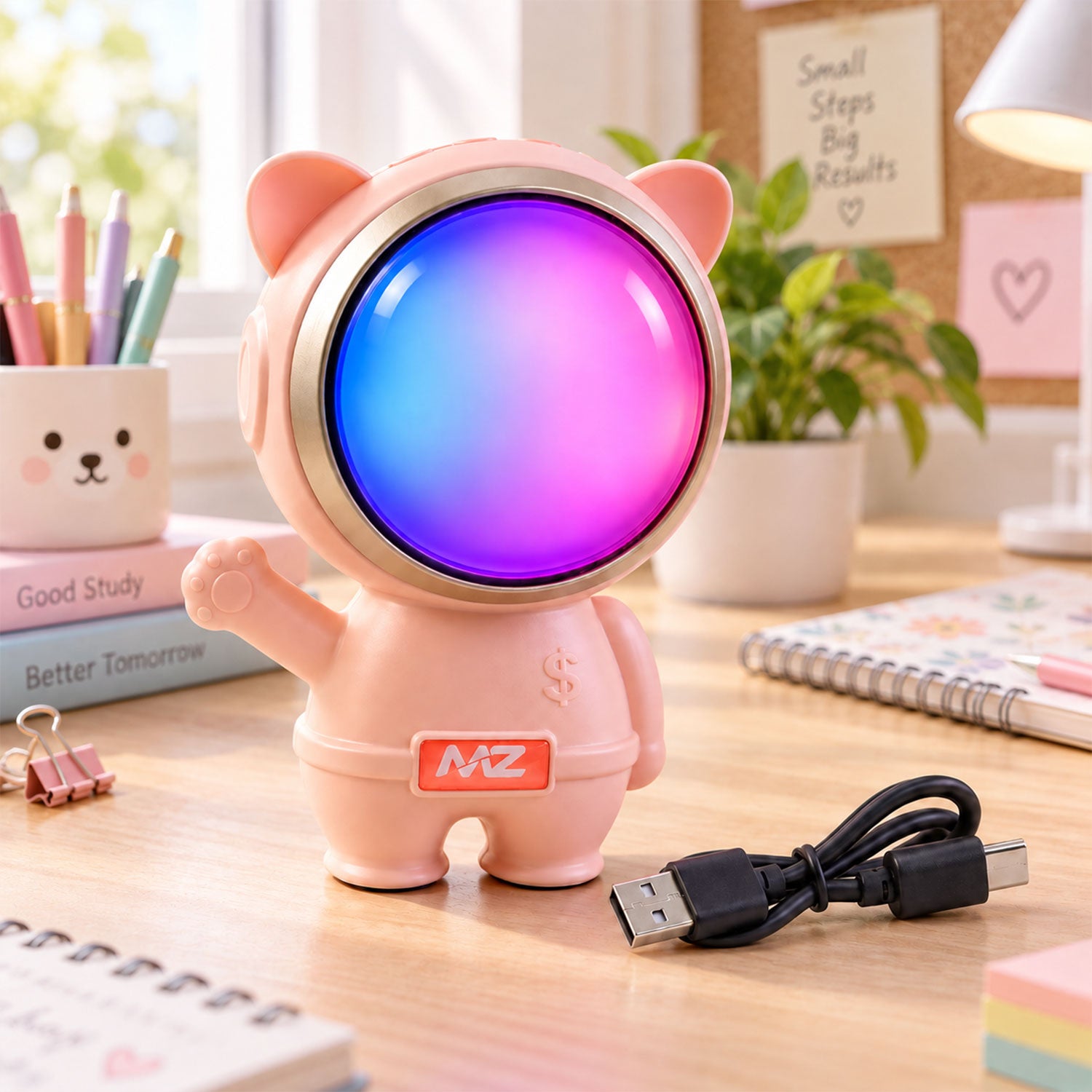 Astronaut wireless speaker with illuminated front panel - view 03