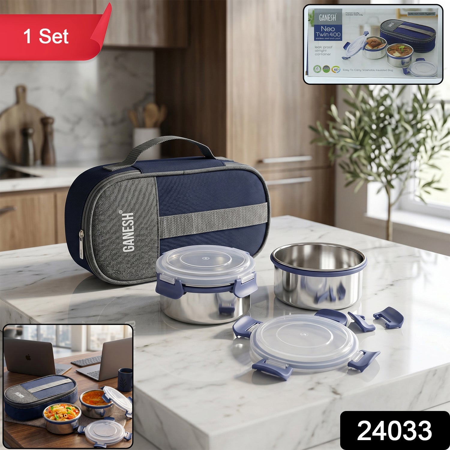 Stainless Steel Lunch Box Set 